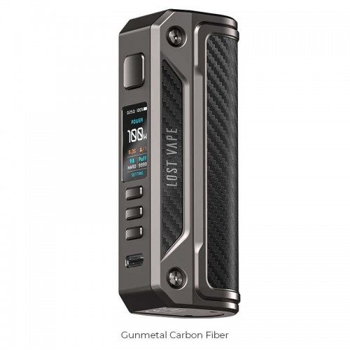 Lost Vape Thelema Solo 100W Box Mod Gunmetal Carbon Fiber